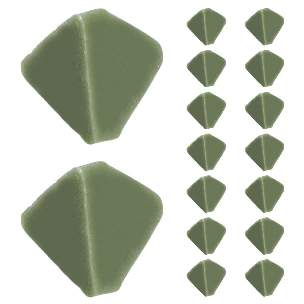 1 Pack 0.6″ Resin Tumbling Media, Abrasive Triangles for Rock and Jewelry