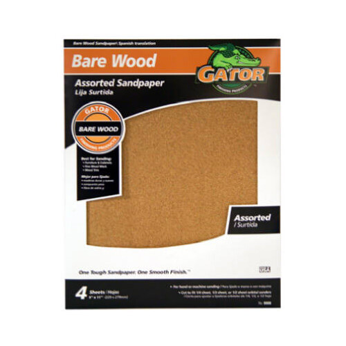 ALI INDUSTRIES 4461 4-Pack Assorted Garnet Sandpaper