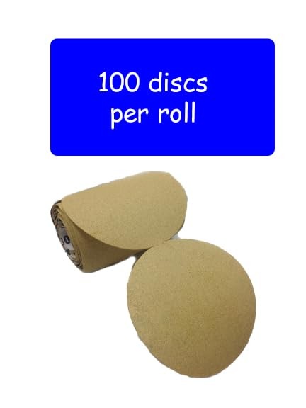 Karebac LR5C220 Premium Gold 5″ PSA 220 Grit C-Weight Aluminum Oxide 220
