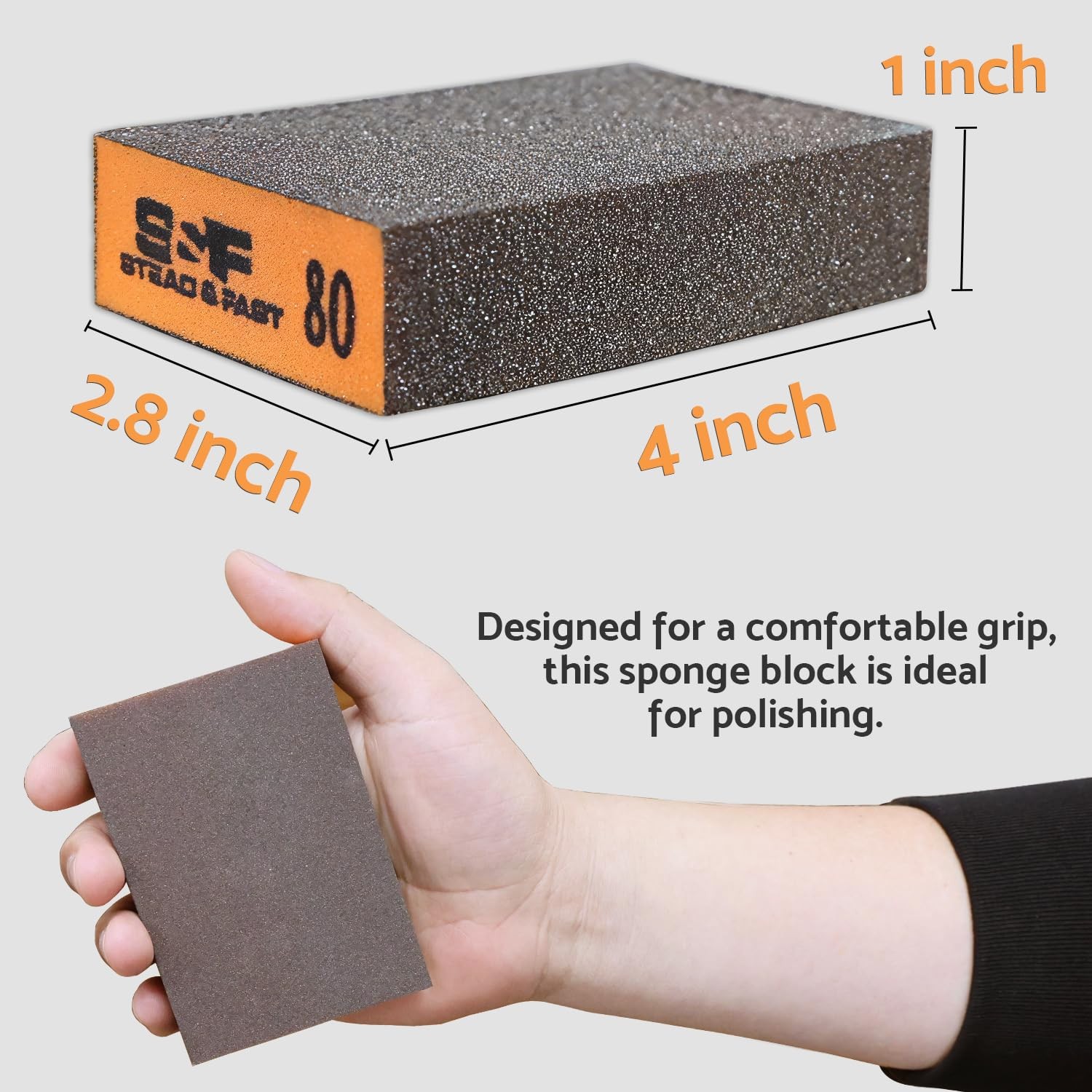 Sanding Sponge, 60 80 120 220 Coarse Medium Fine Grit Sanding Block, Sander Spon