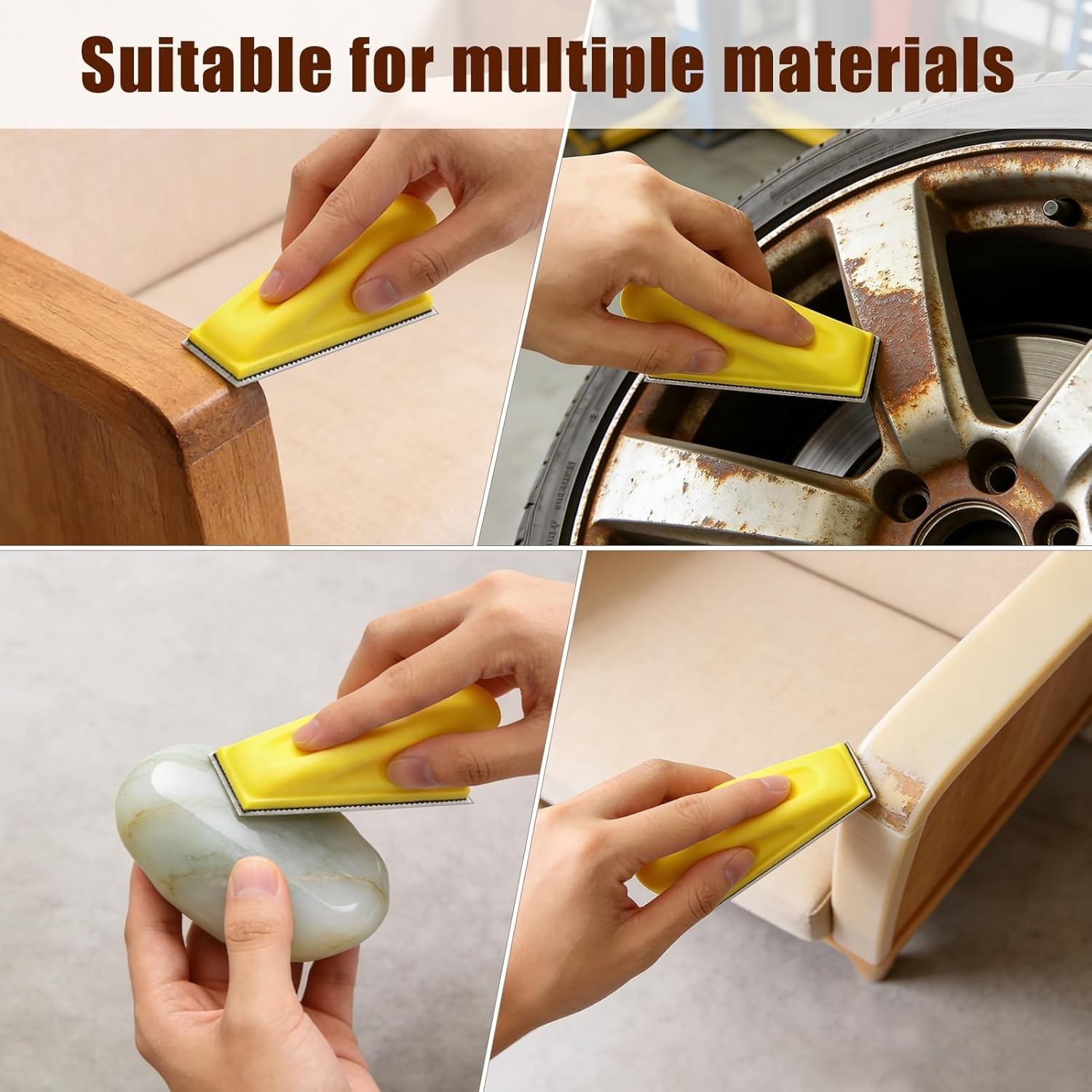Kit de microlijadora, lijadora manual de detalles de 3,5″ x 1″ para manualidades