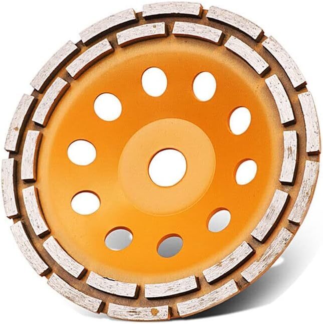 7″ Diamond Grinding Cup Wheel Disc Premium Grade Segment Double Row for Grinder