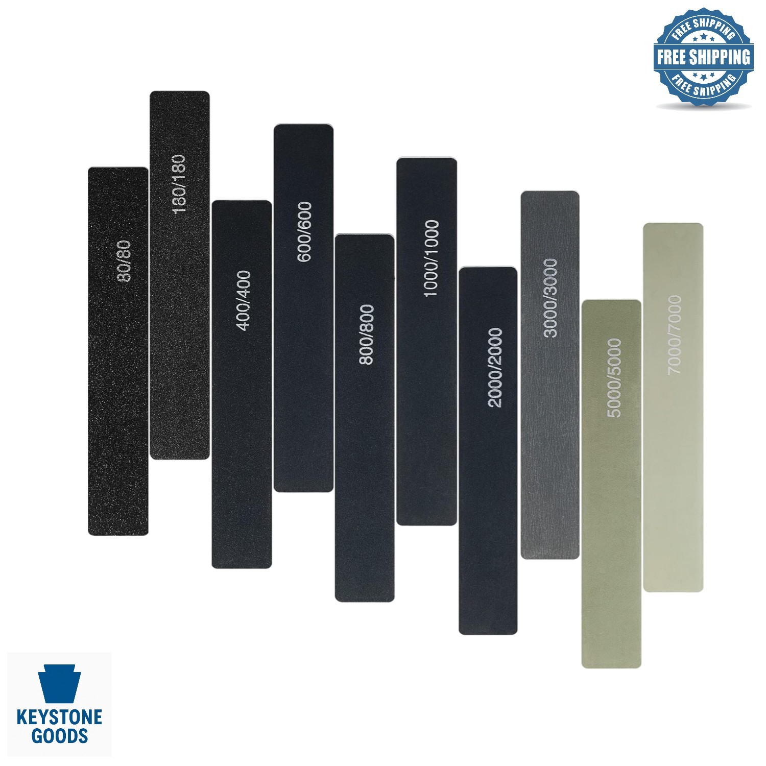 10 Pcs Assorted Grit Sanding Sticks for Model & Craft Polishing