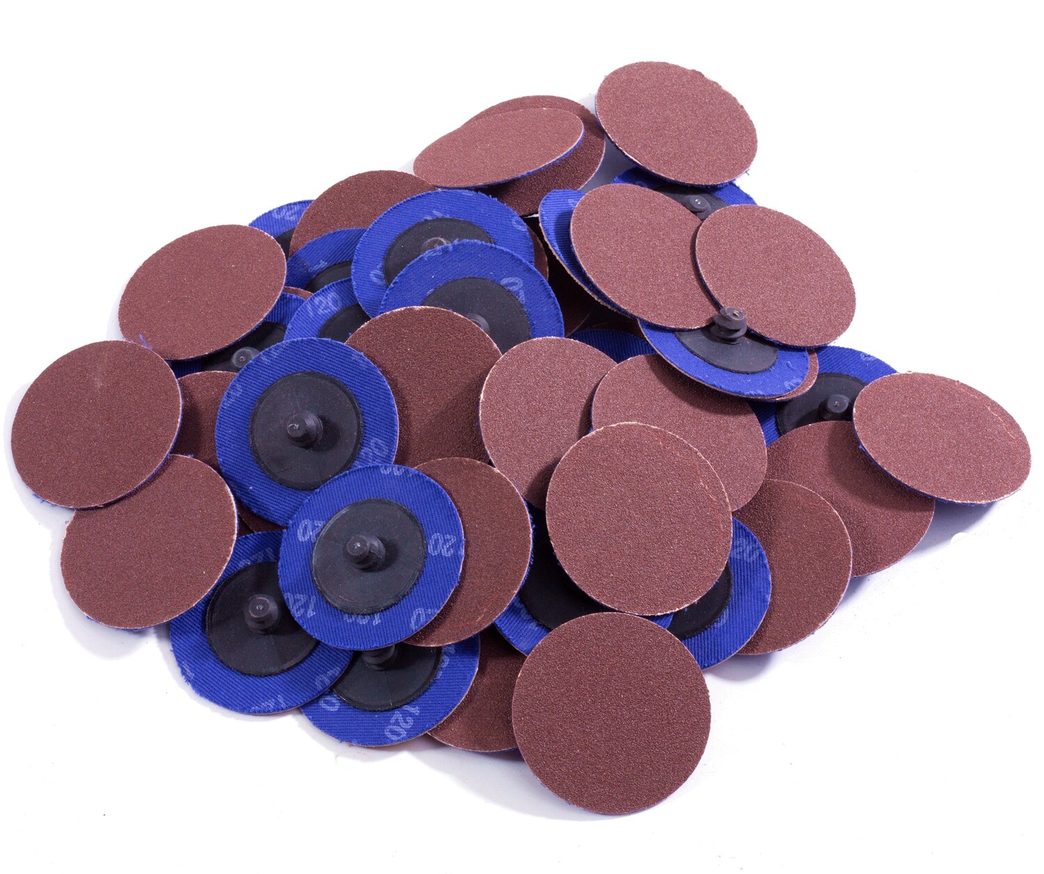 50PCS 2 inch 120 Grit Aluminum Oxide Roll Lock Die Grinder Sanding Grinding Disc