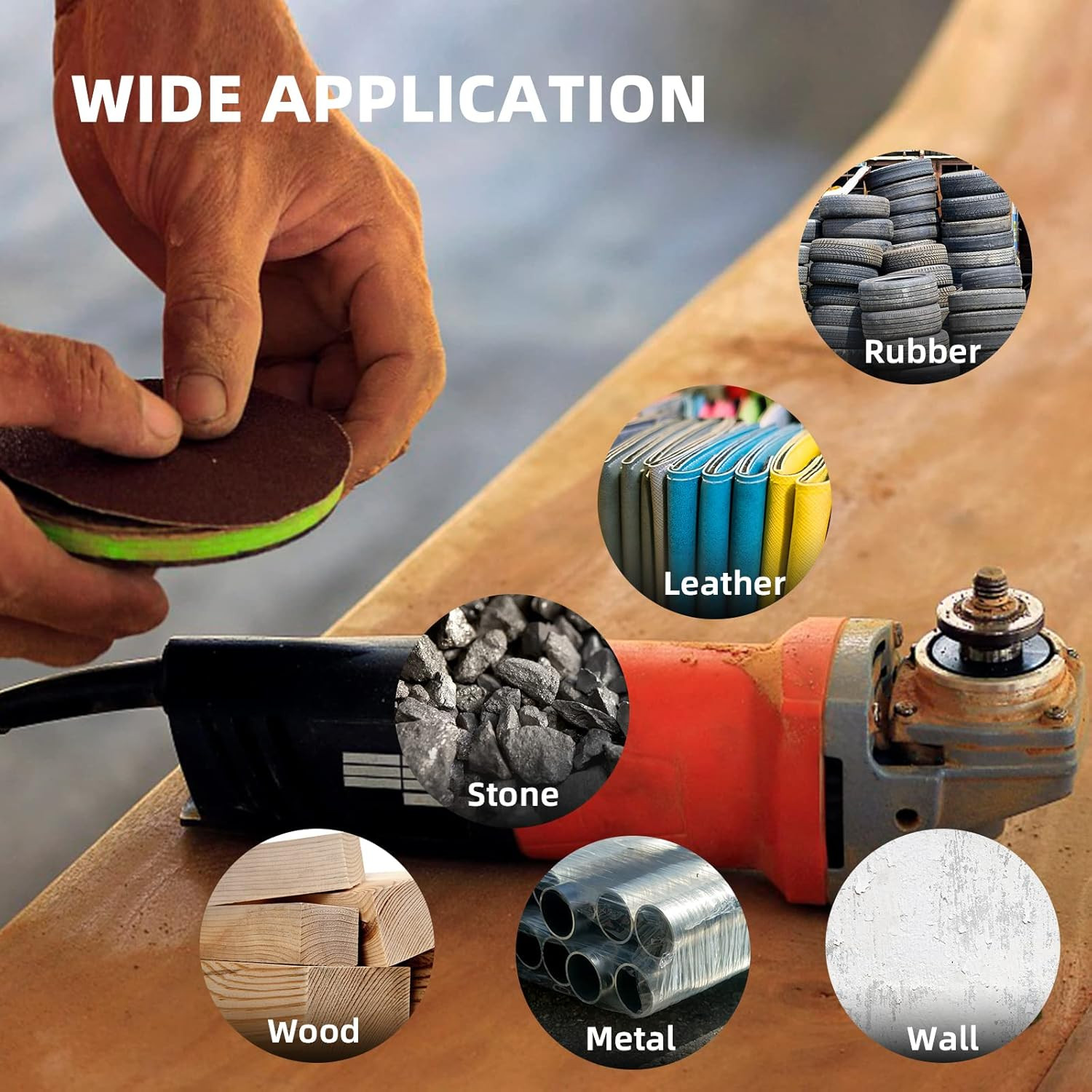 2 Inch (50Mm) Hook and Loop Sanding Pad for Sanding Discs with 1/4 Inches Shank