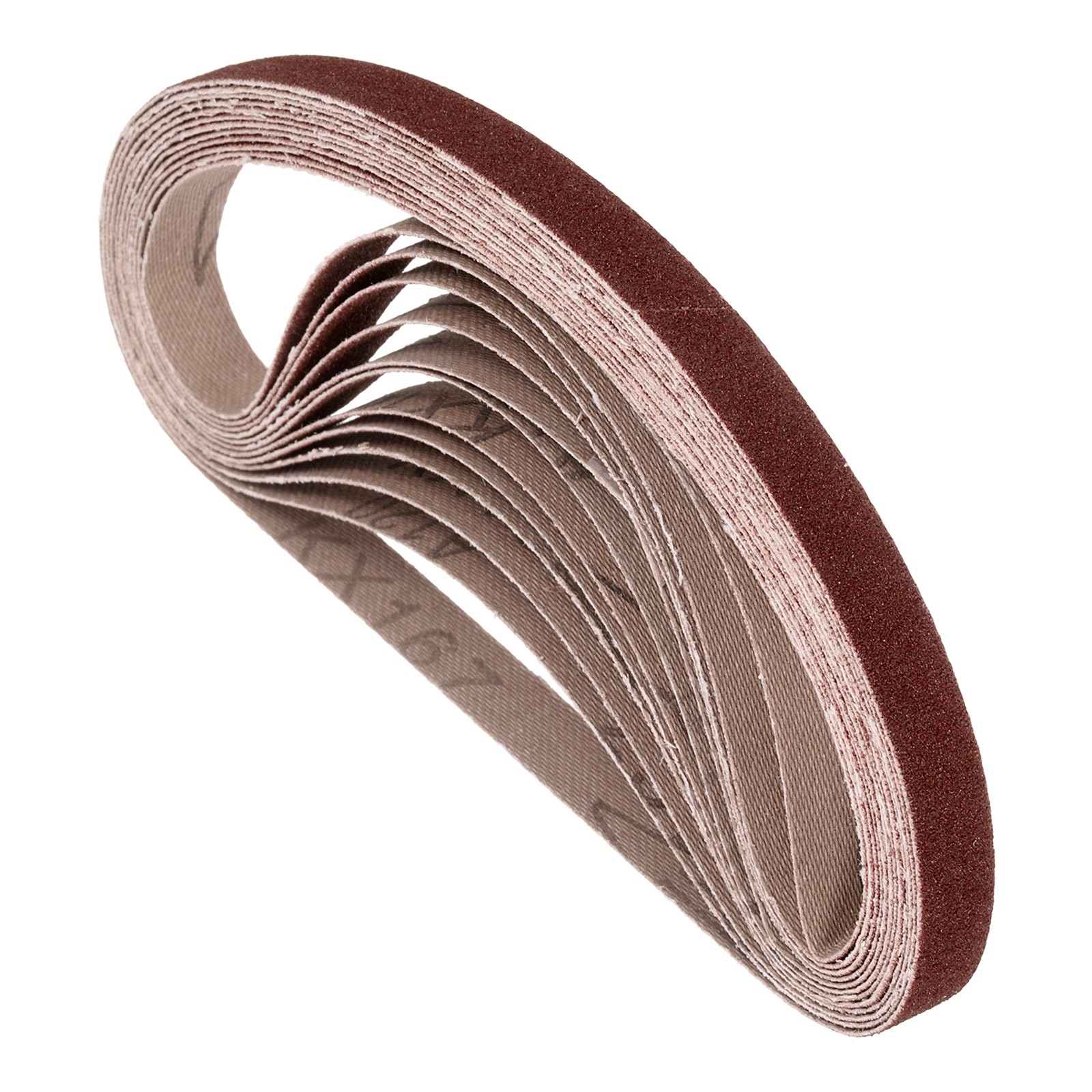 20 Pcs Sanding Belts 1/2 x 18 Inch 120 Grit Aluminum Oxide Abrasive Sandpaper