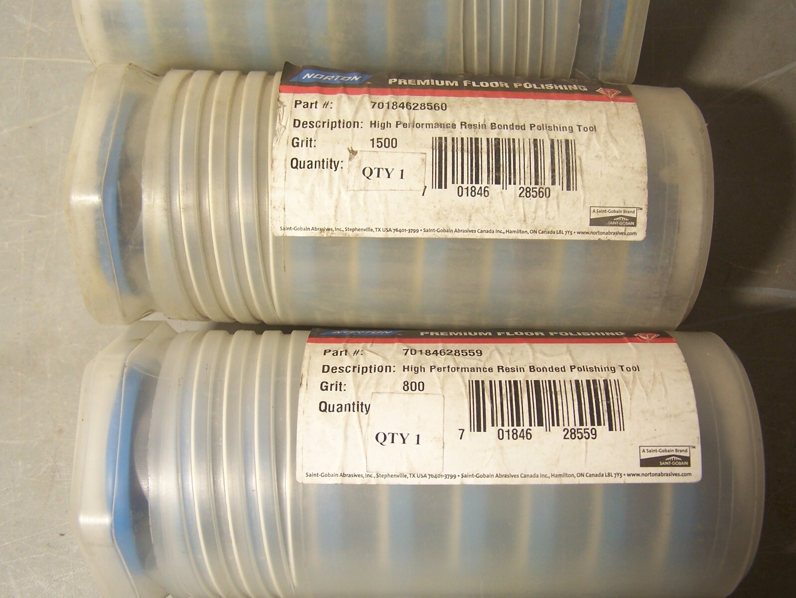 (36 total) 3″ norton floor polishing tool discs resin bonded 1500 800 grit