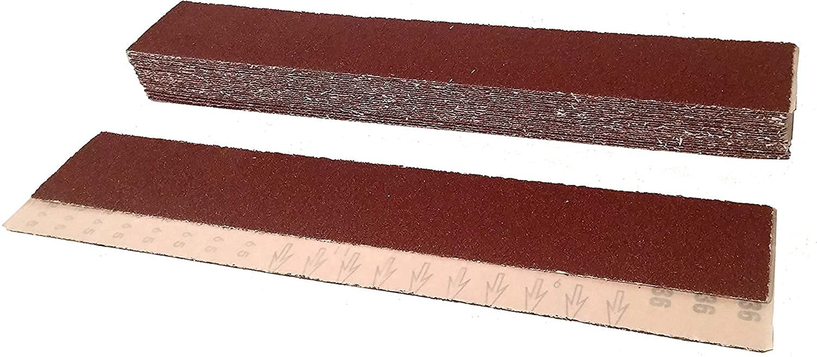 2-3/4X17-1/2 Inch Longboard Sandpaper 25 Pack, 80 Grit Sandpaper Aluminum Oxide