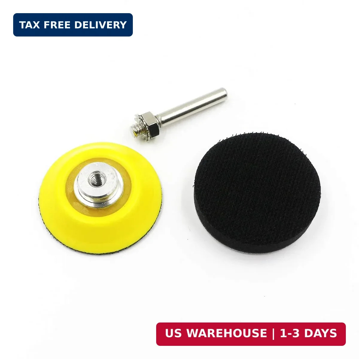 2 Inch (50mm) Hook and Loop Sanding Pad for Sanding Discs with 1/4 Inches Shank