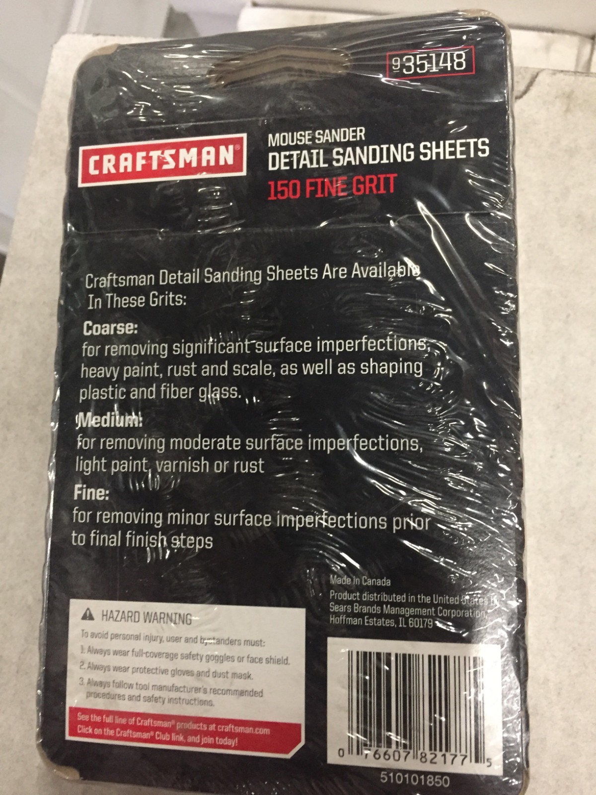 Craftsman Mouse Sander Detail Sanding Sheet Fine 150 Grit 5 Pack (Bundle of 10)