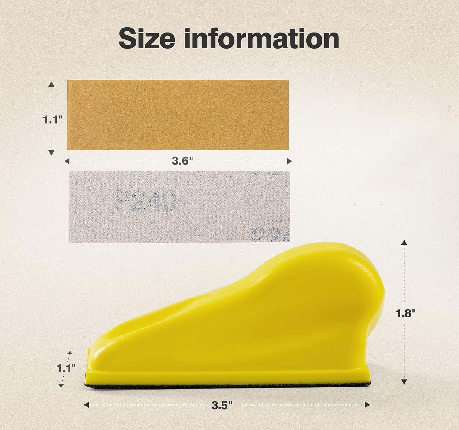 140PC 3.5″x1″ Micro Detail Sanding Paper & 2 Sanding Block Set for Woodwork
