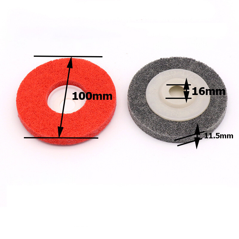 100mm 4″ Nylon Fiber Wheel Abrasive Polishing Buffing Disc Pad Angle Grinder