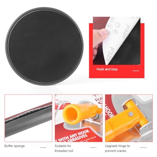 Cagaloi Pole Sander for Drywall, 86-inch Manual Hand Drywall Sander with