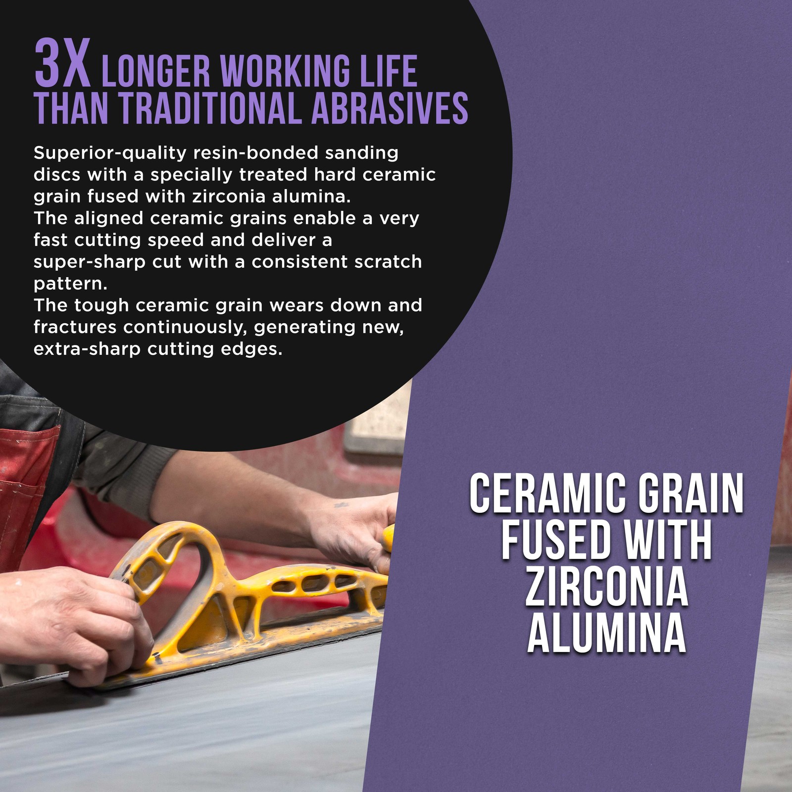 1500 Grit Purple Ceramic 2.75″ x 20 Yard Roll Self Adhesive Longboard Sandpaper