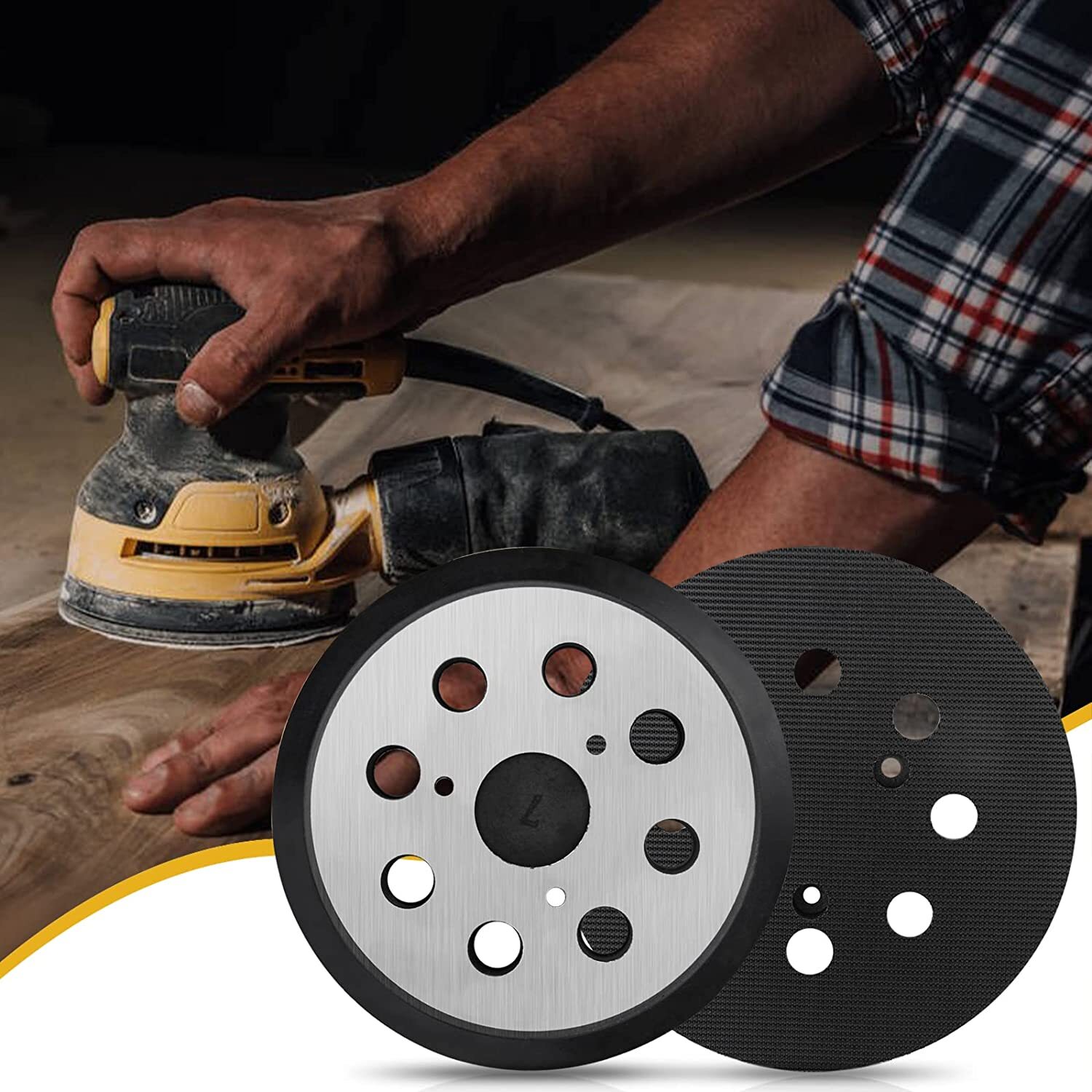 5″ Sander Pad Hook and Loop Dewalt Porter Cable Black & Decker 151281-08 RSP26