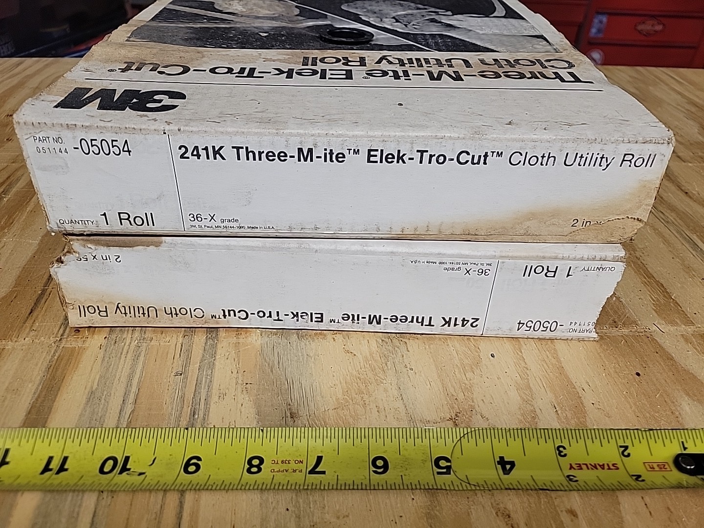 2 Full Rolls Of 3m 05054 241k, 36-x Grade Utility Sanding Cloth