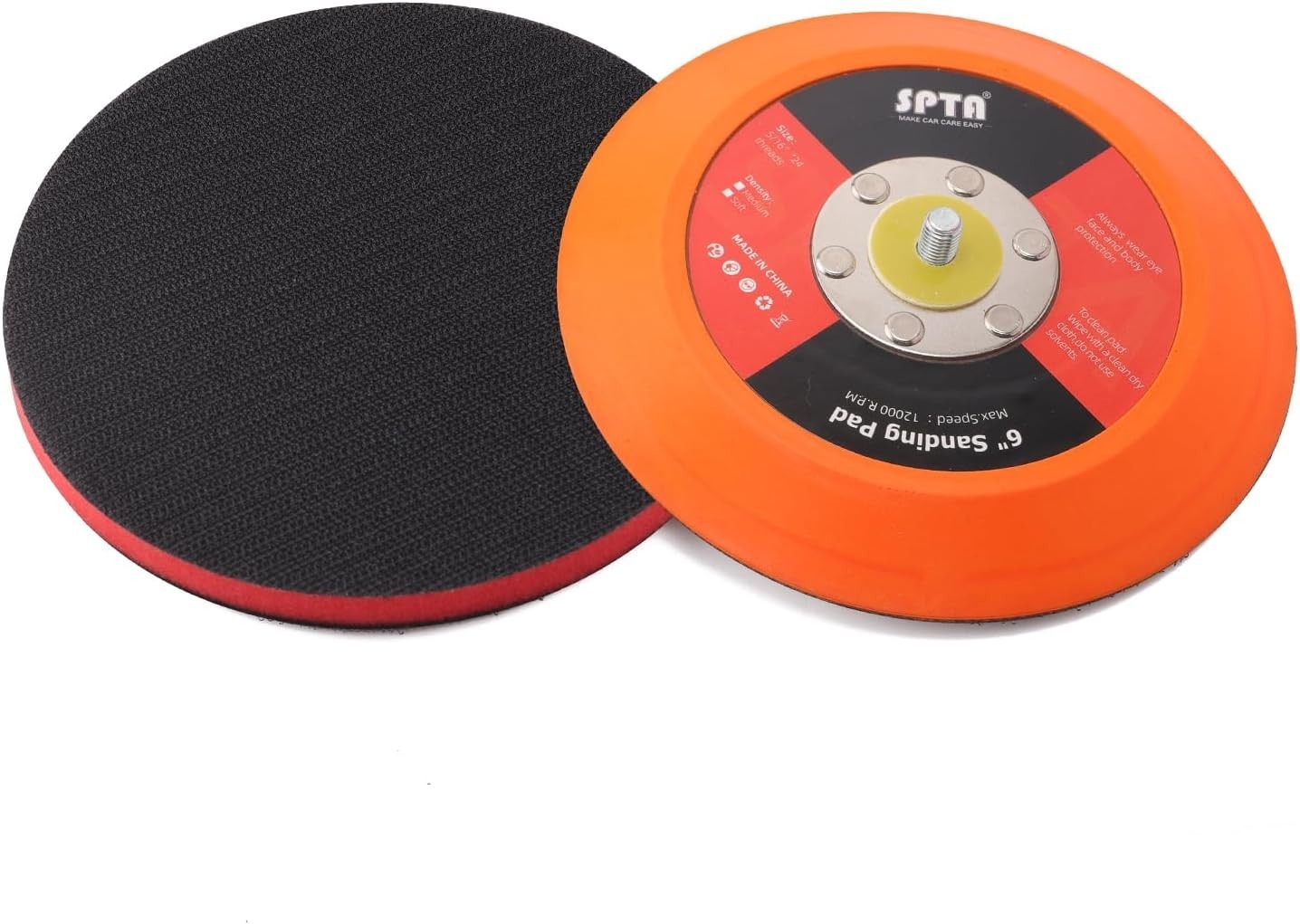 6″ Backing Pad with Hook and Loop for DA Random Orbital Sanders – Ultra Durable