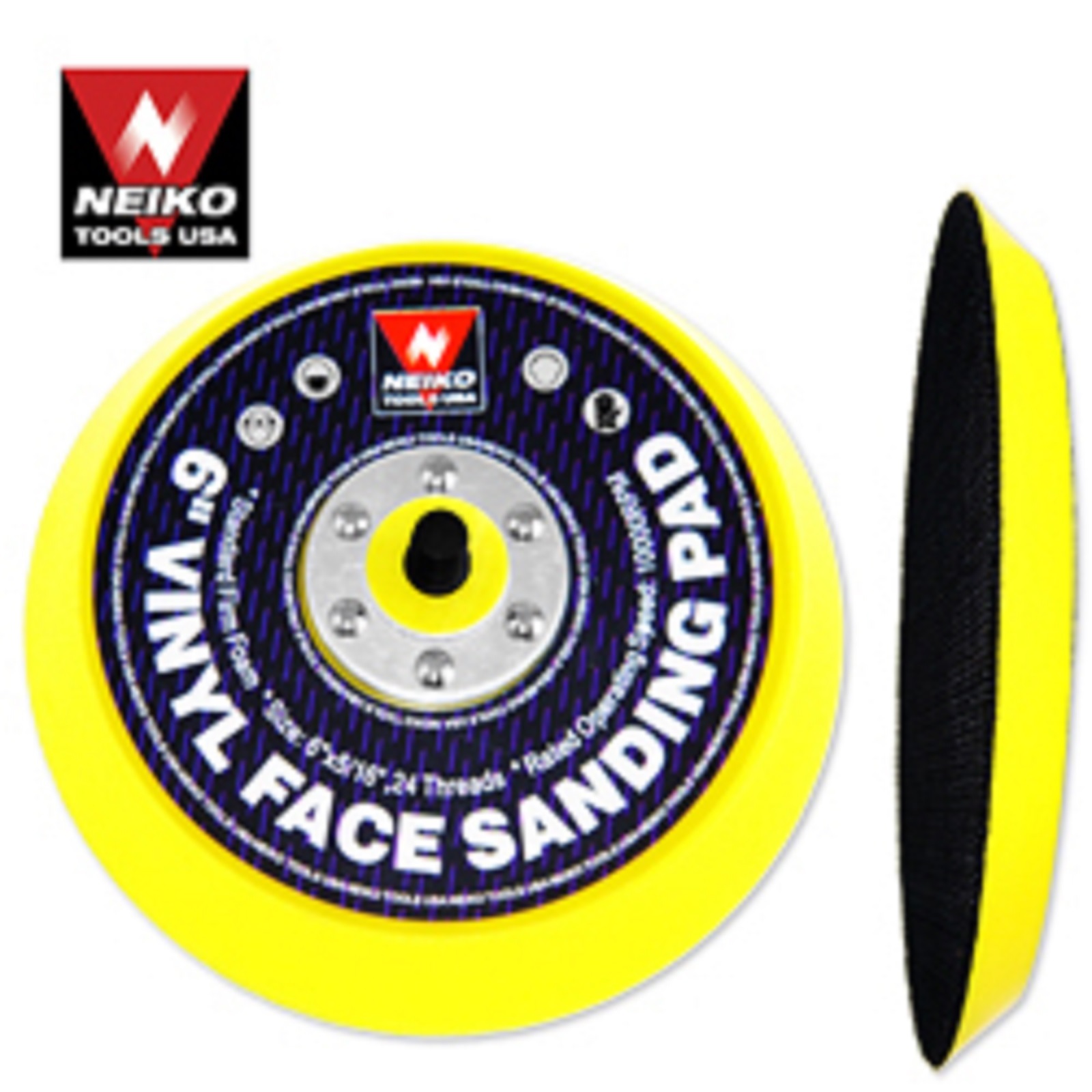 REPLACEMENT 6″ INCH ROUND HOOK AND LOOP DA SANDING PAD