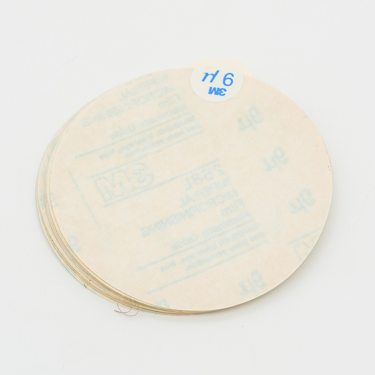 3M PSA Microfinishing Film Disc 268L, 9 Mic, 5 in x NH (box of 25)