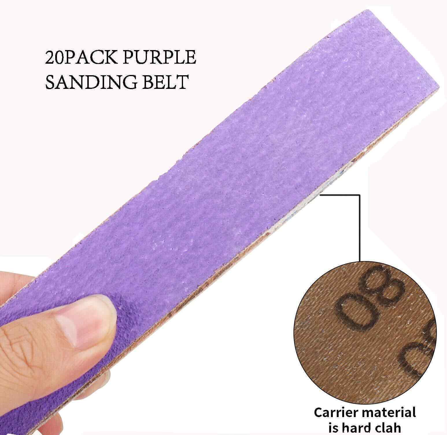 20x 1/2″ x 18″ File Sanding Belts 40-320 Grit Sander Belts for Metal Polishing