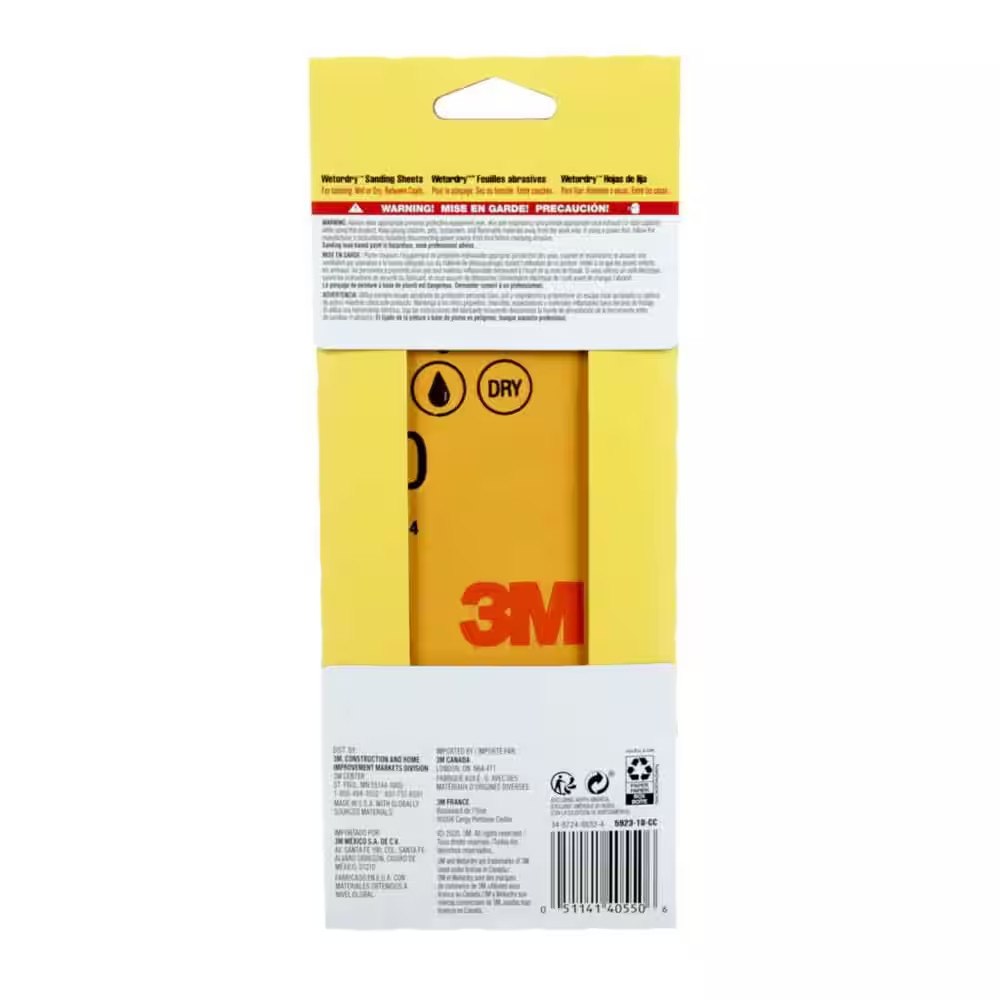 Imperial Wetordry 3.7 In. X 9 In. Ultra Fine 1000-Grit Sheet Sandpaper (10-Pack)