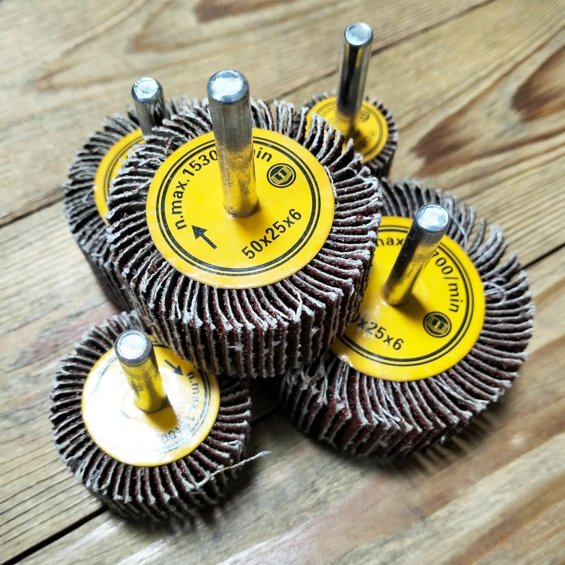 1/4” Shank Abrasive Flap Wheels Sander 25mm 30mm 40mm 50mm 60mm Flap Wheels