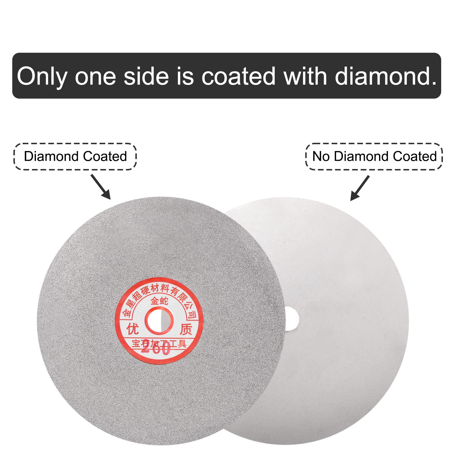 Diamond Sanding Grinding Disc 6″ Grits 260 5/8″ Arbor Hole Flat Lap Wheel Disk