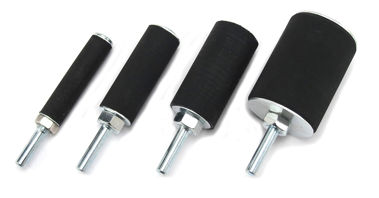 28 PACK 2″ Sanding Drums and Sleeves Set With 1/4 Shank For Drill Assorted Grits