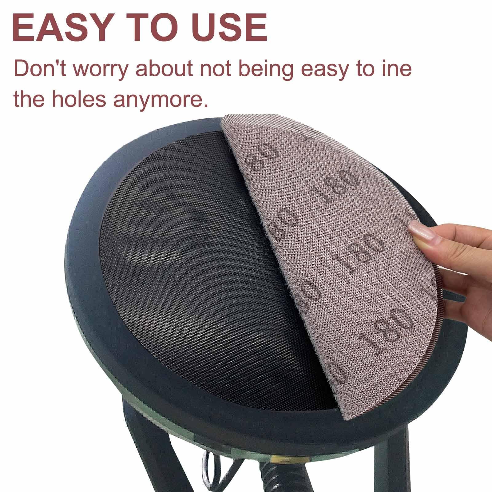 30 Pcs 9-Inch Mesh Sanding Discs Drywall Sandpaper 80-320 Grit