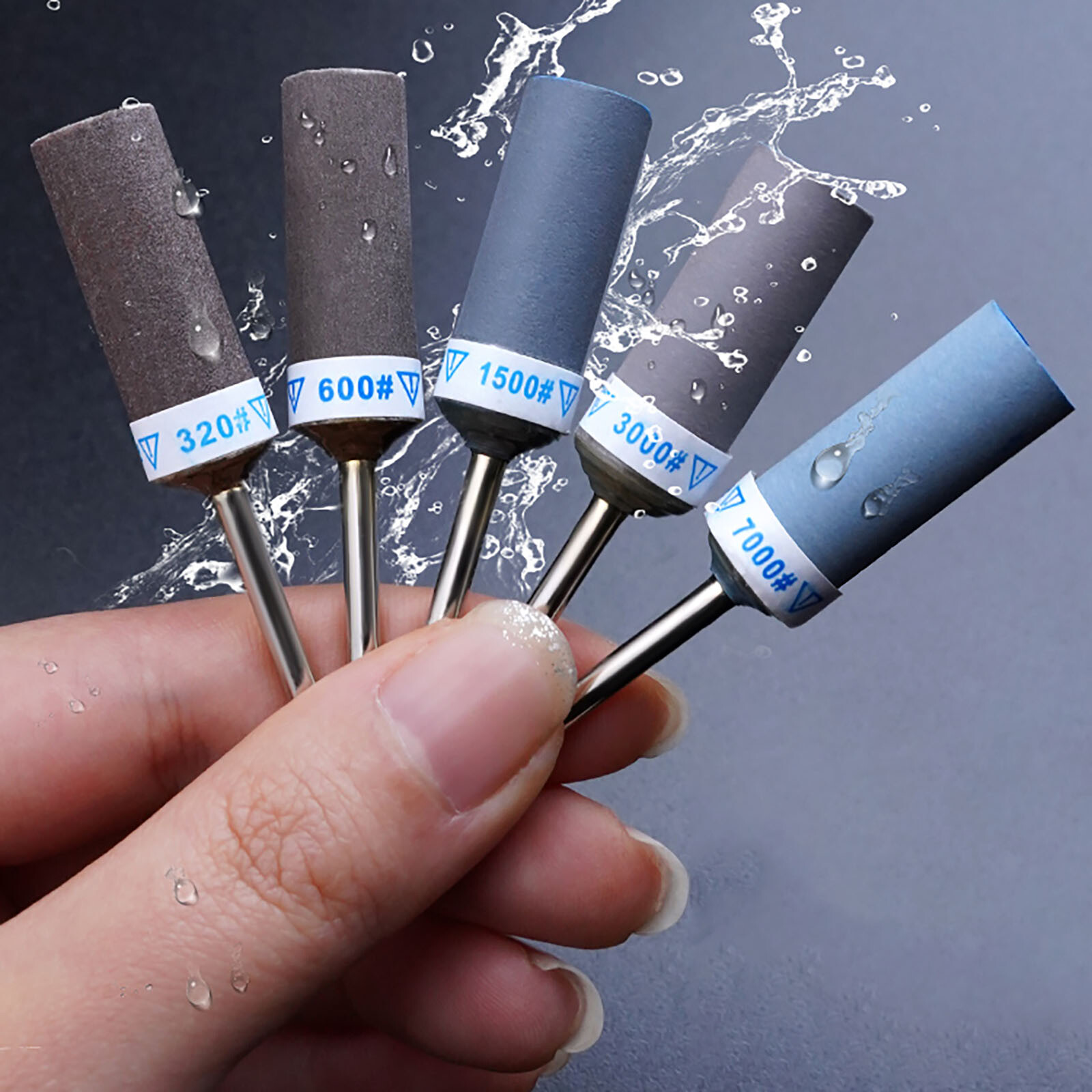 Wet & Dry Sandpaper Sanding Bar Rod Abrasive For Dremel Rotary Tool,Handle 2.5mm
