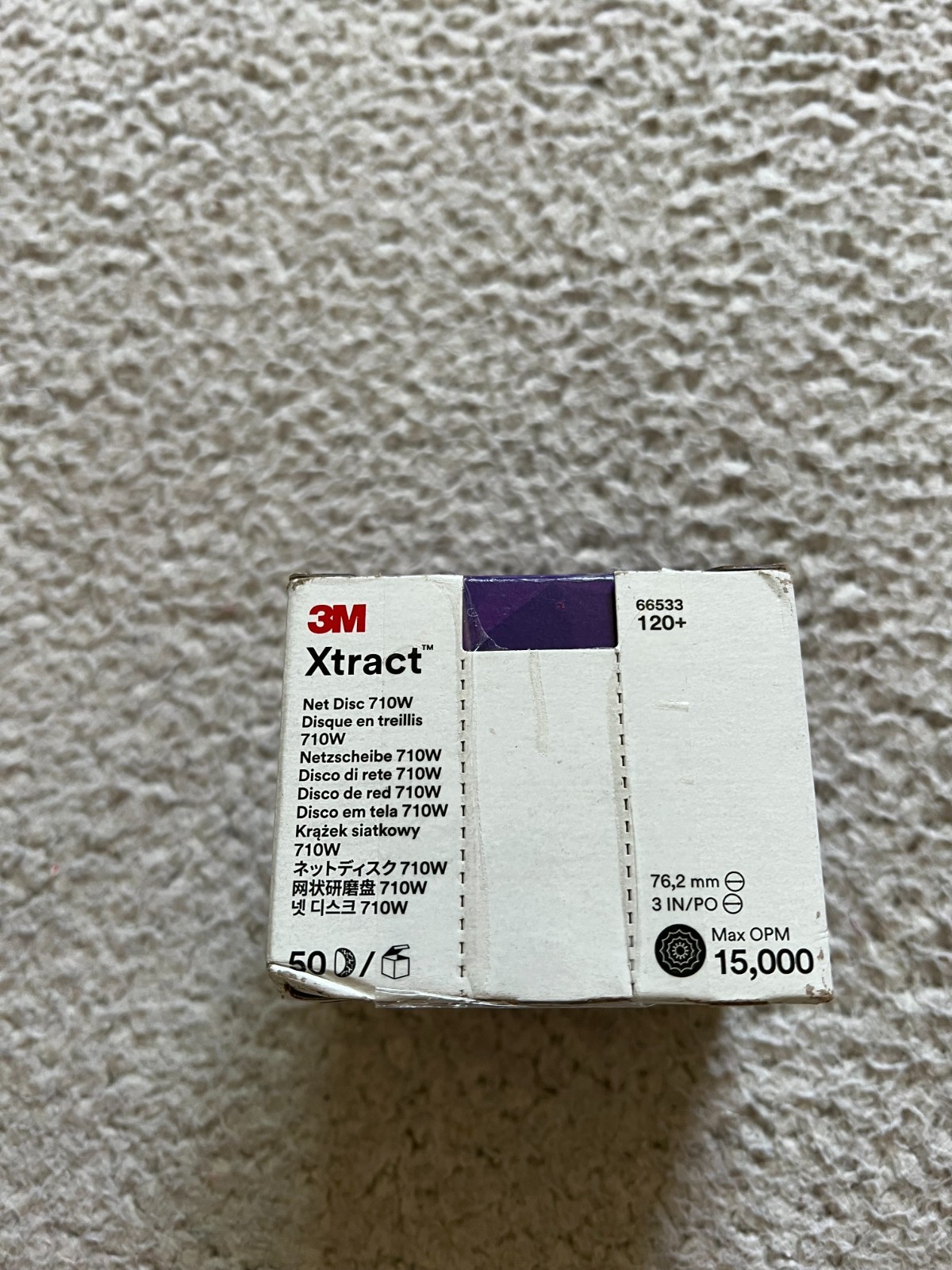 3M Xtract Cubitron II 3″ Sanding Disc 710W 50pks #66533