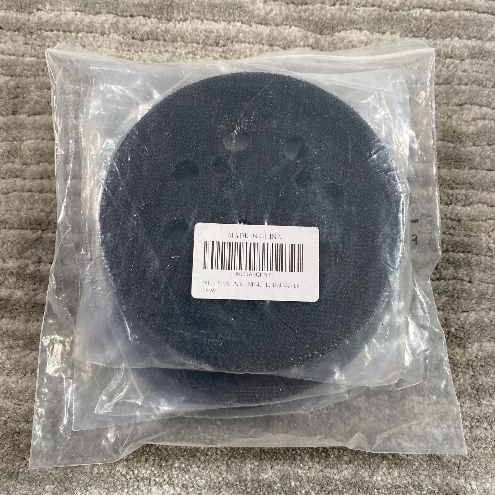 Shuttle Genius Orbital Sander Backing Pads Set Of 3 Black Metal Grinding New