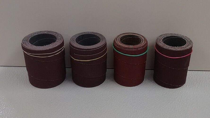 Four pre-cut sandpaper rolls for Jet 16-32 sanders, multiple grits, your choice