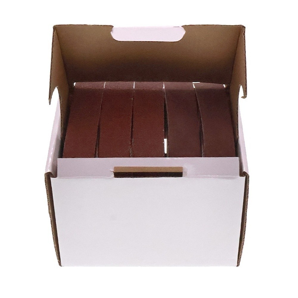 Furniture Polishing Sandpaper Roll Red 2.5 x 500cm Aluminum Oxide Abrasive