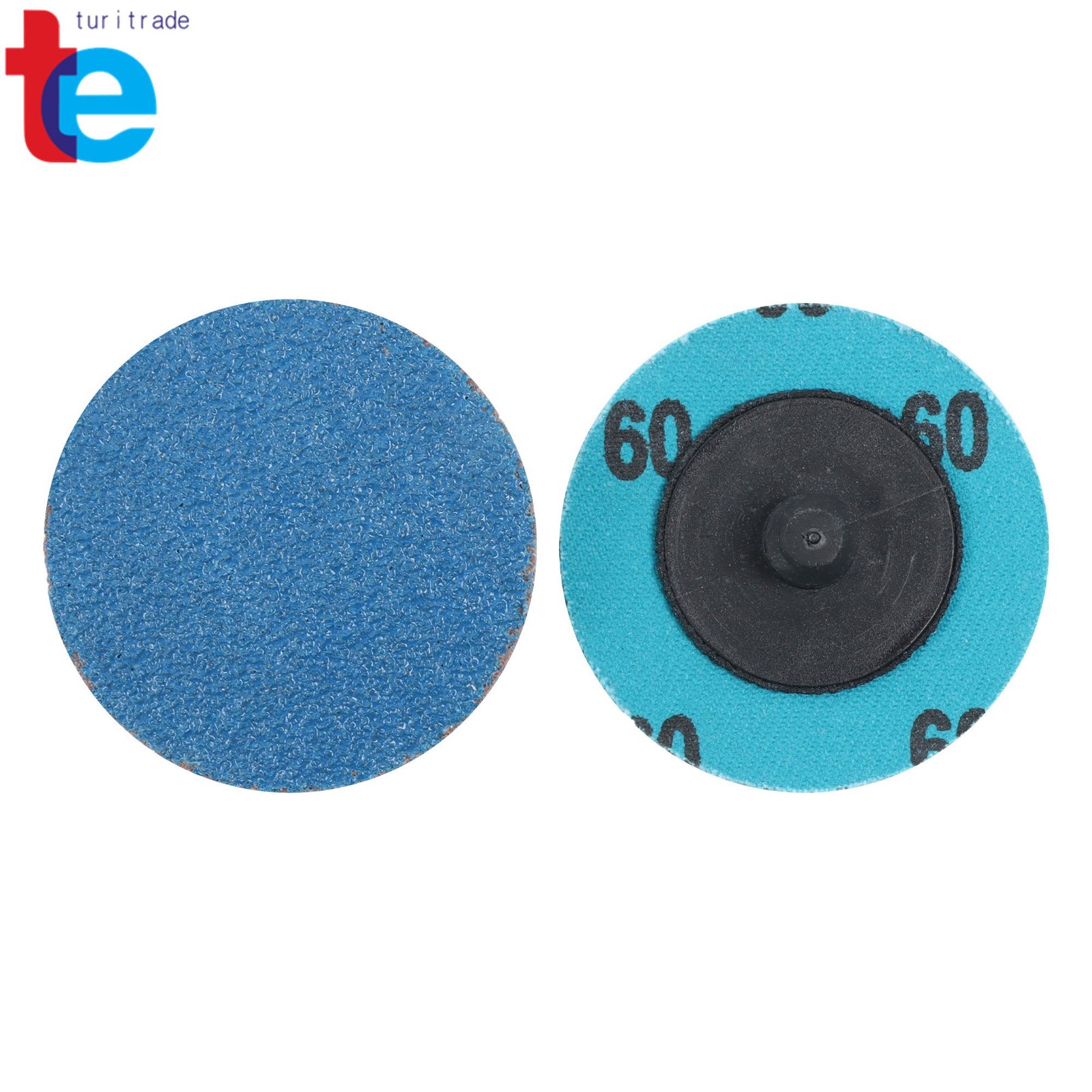 80 Pieces 2 Inch 36/60/80 Grit Roll Lock Die Grinder Sanding Grinding Discs
