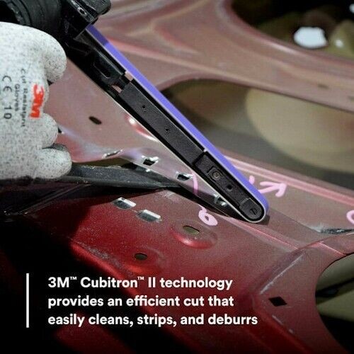 3M Cubitron II 33446 File Belts, 1/2 in W x 18 in L, 80 Grit, Purple, 10 belts