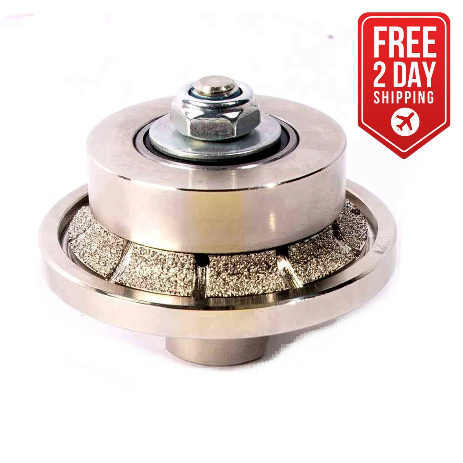 3/16″ Radius Vacuum Brazed Premium Diamond Profile Wheel with Threads – 316RPW