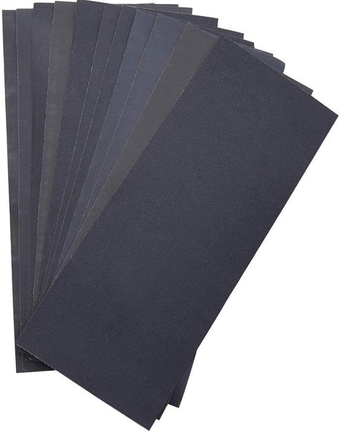 Abrasive Dry Wet Waterproof Sheets Assorted Grit of 400/600/ 800/1000/ 1200/1…