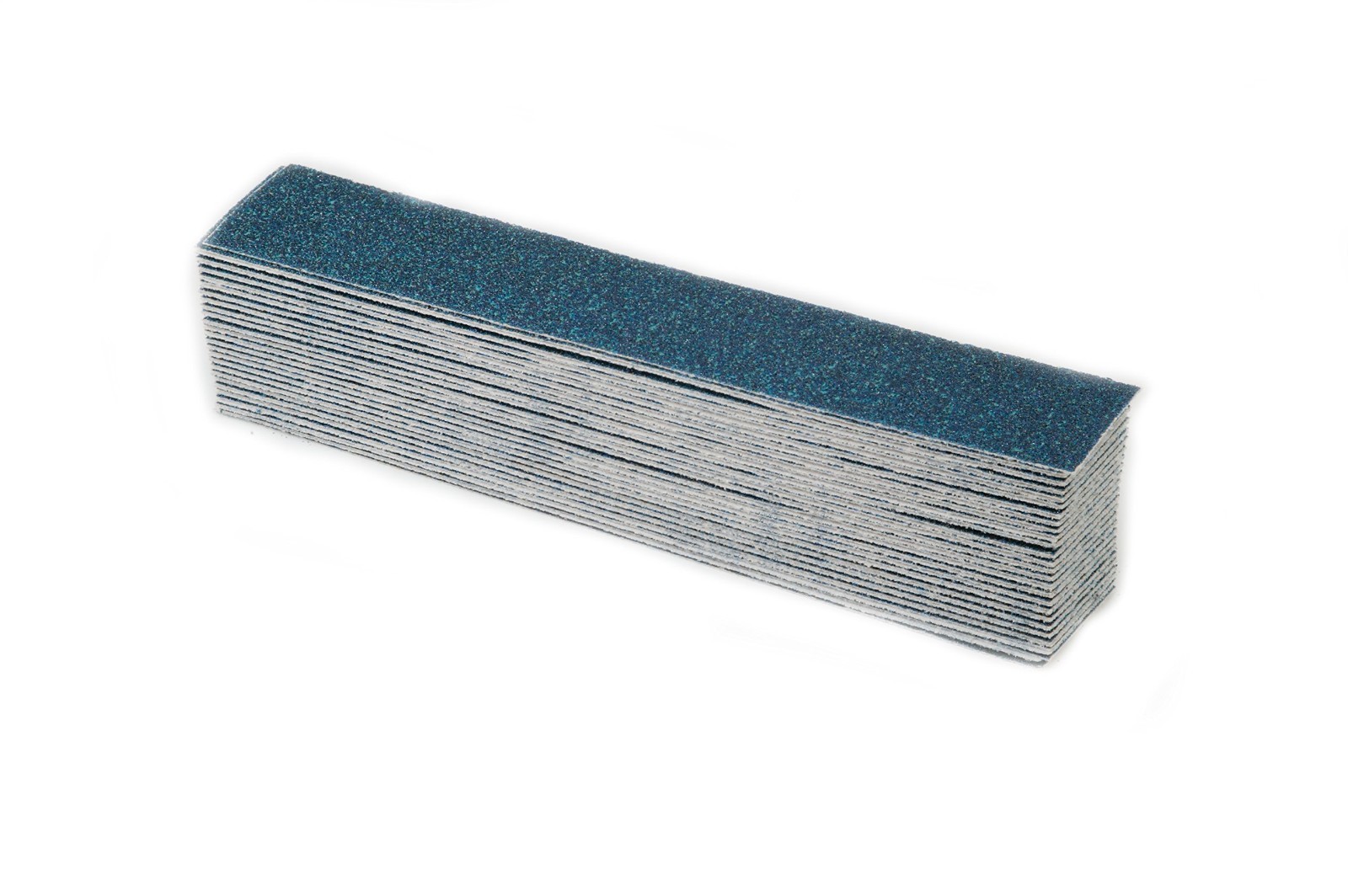 40 Grit Sticky-Back Longboard Sheets 2-3/4″ x 16-1/2″ – Blue Zirconia, 50 Pack