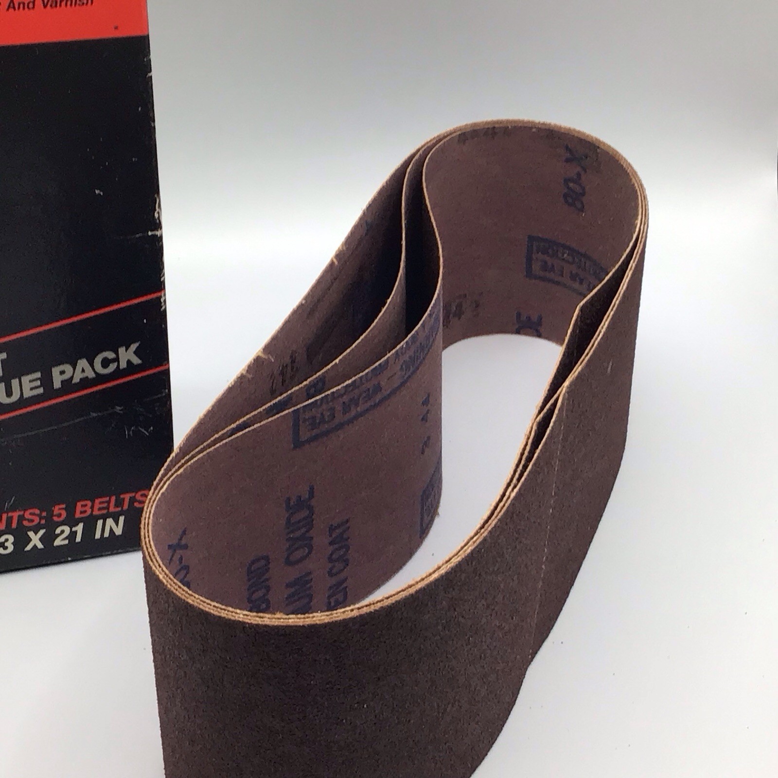 Sears Craftsman Bi-Directional Sanding Belts Medium 80 3 x 21 Three Belts 28355