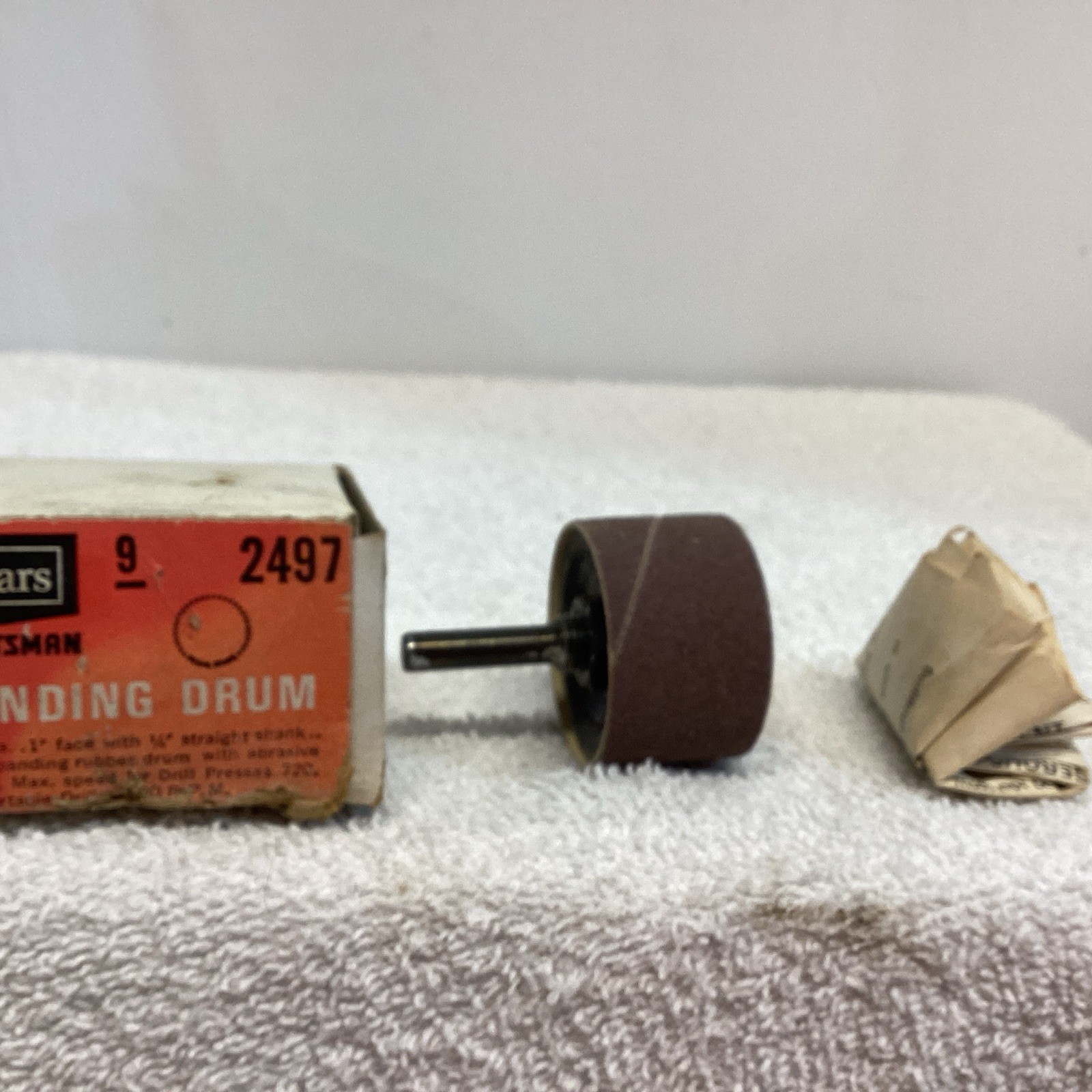 Vintage Sears Craftsman 1″ x 1-1/2″ Sanding Drum 9-2497 with original box