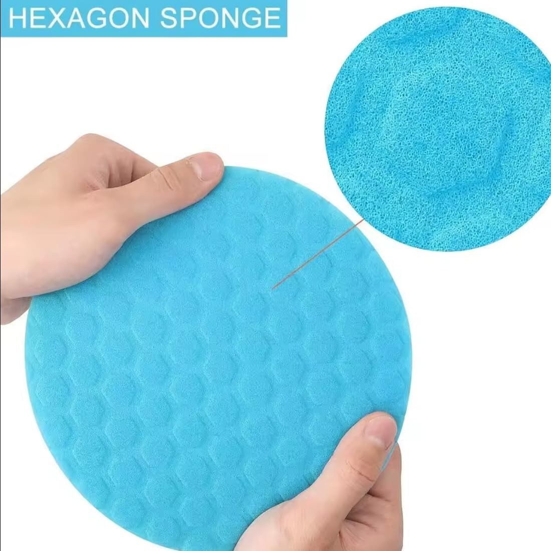 6-Inch Car Polishing Pads, 5-Piece Foam Set – Hook-and-Loop Backing, Heavy…