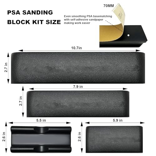 24Pcs PSA Adjustable Sanding Block Kit,Hand Abrasives Auto Body Sanding Block