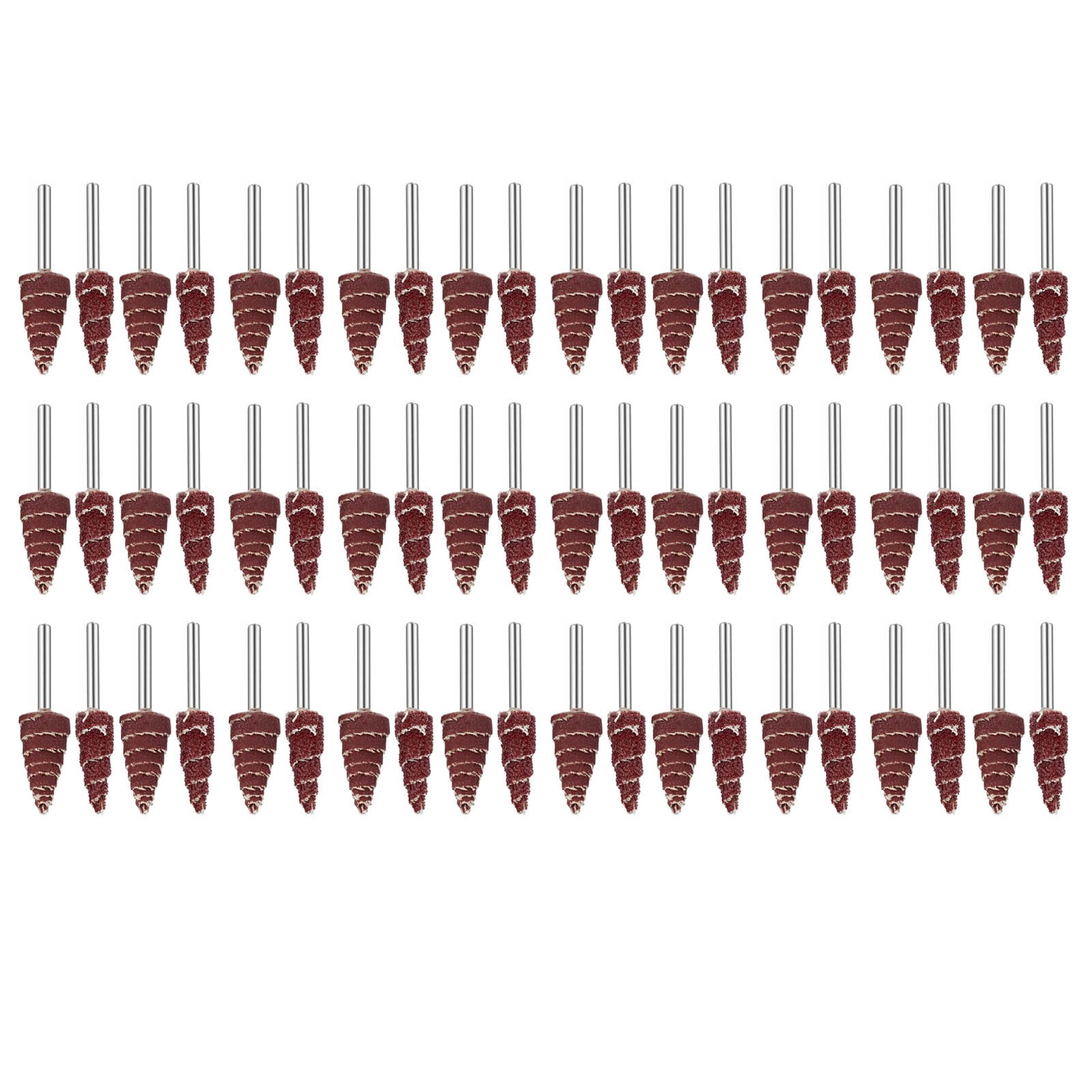 60X Cone Shape Abrasive Flap Wheel (10mm&12mm) For Deburring Sanding Polishing