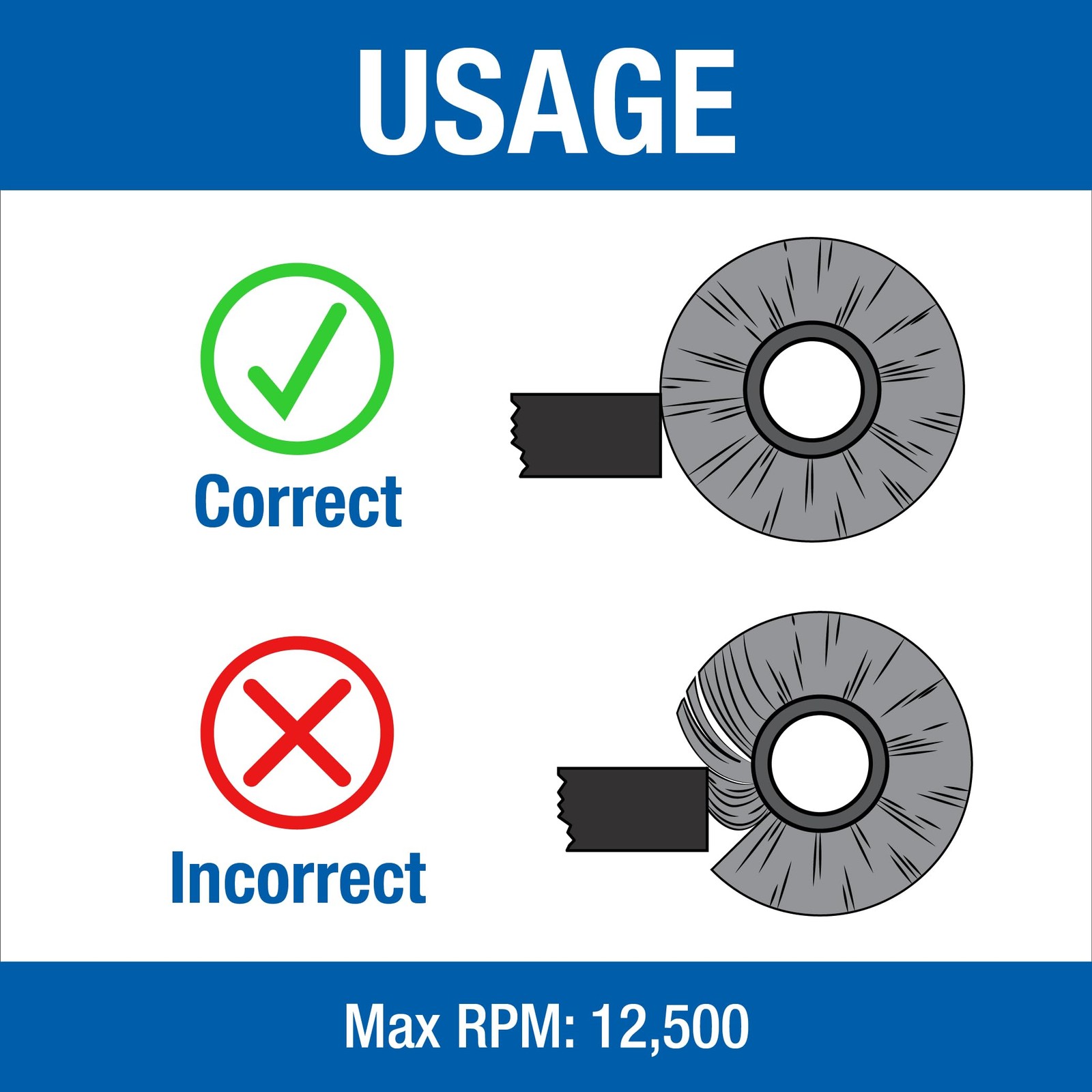 Mercer Industries 182020B 2in x 1/4in Shank Crimped Wire Wheels 20 Pack .014 Ste