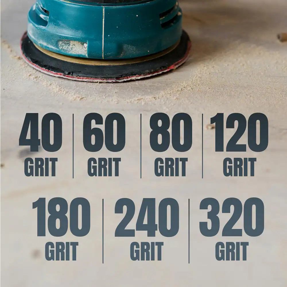 6 In. 40-Grit Aluminum Oxide Hook and Loop 6 Hole Disc (25-Pack)