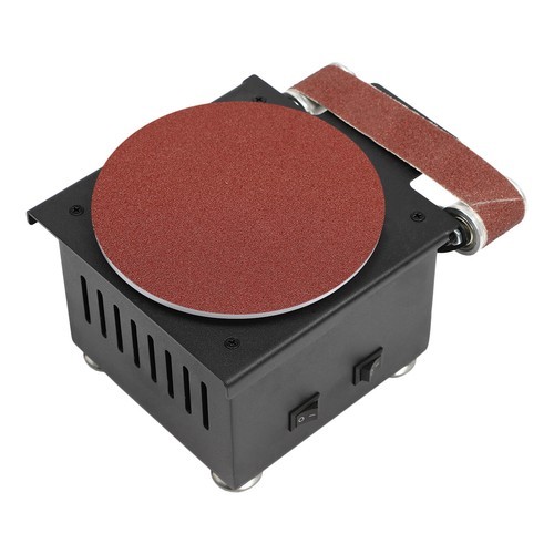 Disc Mini Belt Sander Sharpener Electric Bench With 10 Belts & Sanding Papers