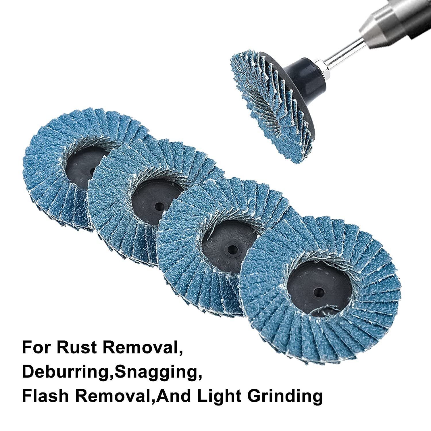 11PCS 2in R Type Flap Disc Quick Change Sanding Discs with 1/4″ Shank Pad Holder