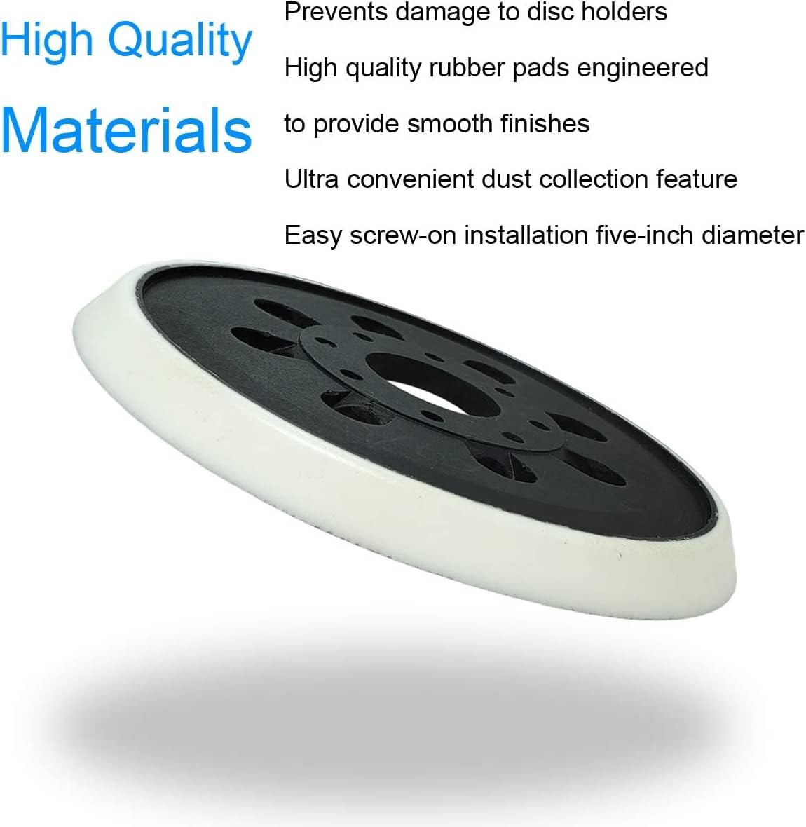 2 Pack 5 Inch 8 Hole Hook & Loop Replacement Sander Pad for 5″ Bosch ROS20VS
