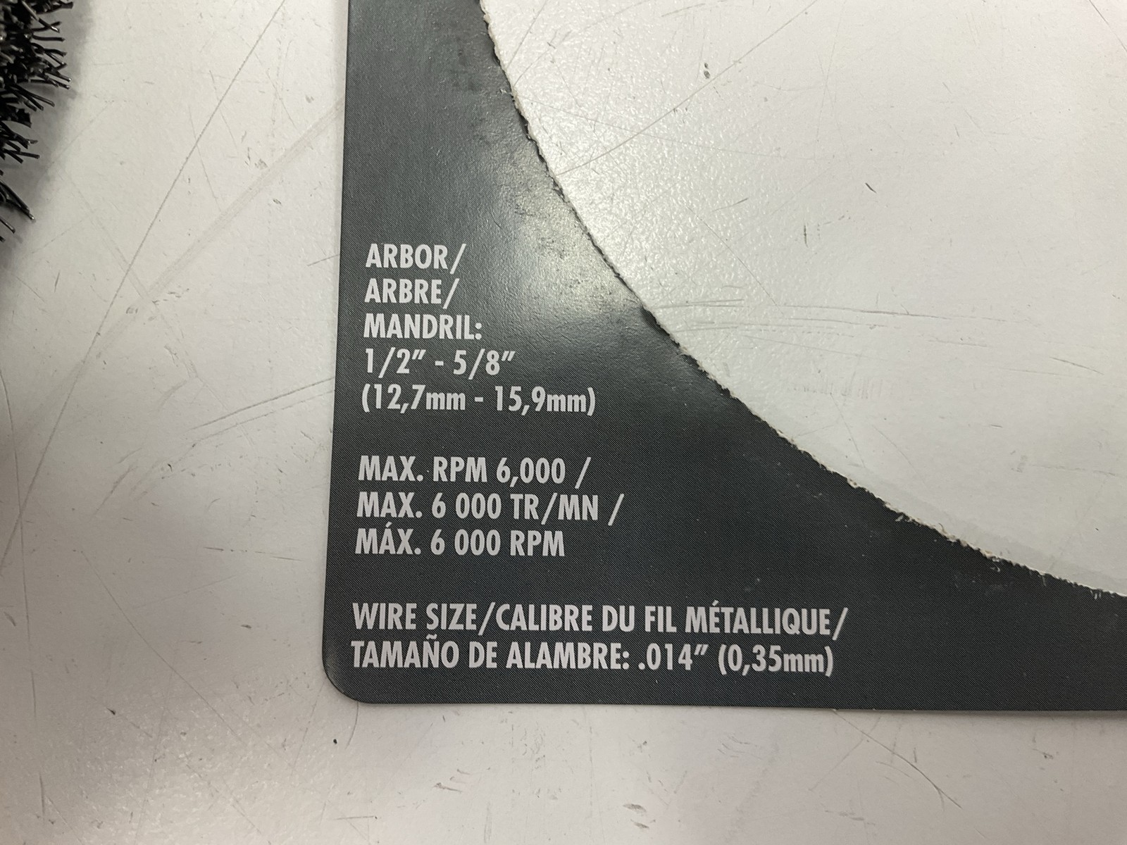Forney 72896 Command PRO Wire Wheel, Crimped, 6 In X .014 In X 1/2 In – 5/8 In